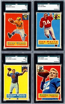 1956 Topps Football Complete Set of 120 Cards with 13 SGC Graded 